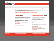 Tablet Screenshot of lubert-werbetechnik.de